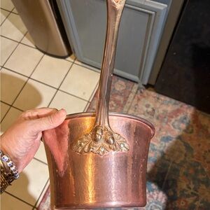 Ruffoni Copper Saucepan with Ornate Handle